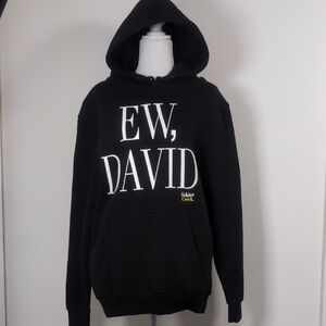 Nordstrom Black Hoodie with White Text